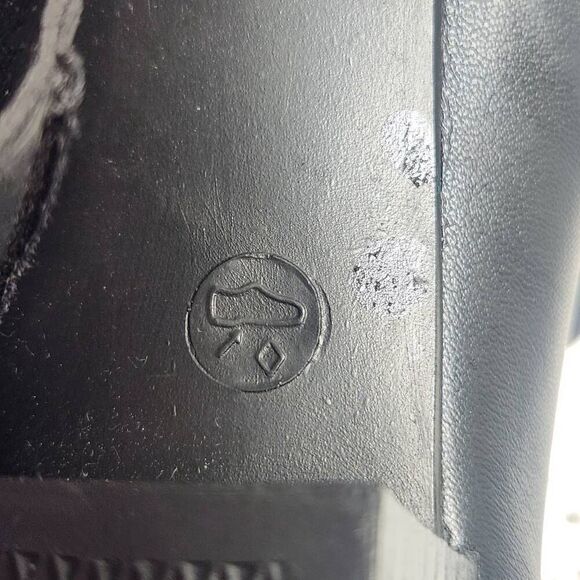 NWT Rieker Womens Black Leather Block Heel Square Toe Ankle Boots Size 37 - Picture 6 of 10